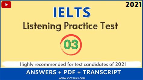 IELTS Listening Practice Test 2021 .